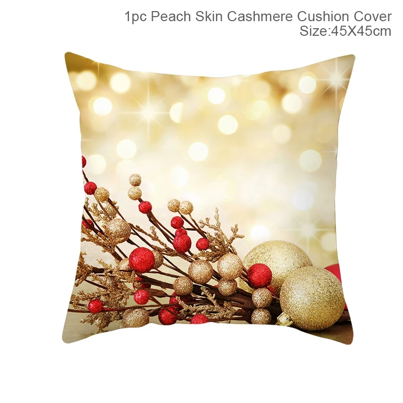 cushion cover 22 Merry Chistmas Рождественский Чехол на подушку украшения для дома Рождественские украшения подарки на год Рождество Navidad Neol - Цвет: cushion cover 22