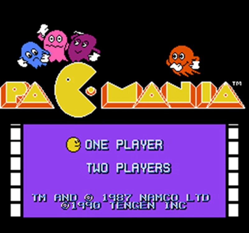 Картридж Pacmania с 60 контактами английская версия для 8-битной 60-контактной игровой