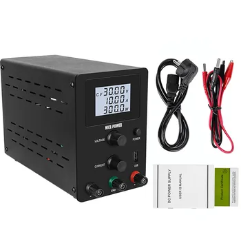 

30V 10A Laboratory DC Power Supply Adjustable Switching LCD Bench Source Digital Voltage And Current Regulator 60V 5A 120V 3A