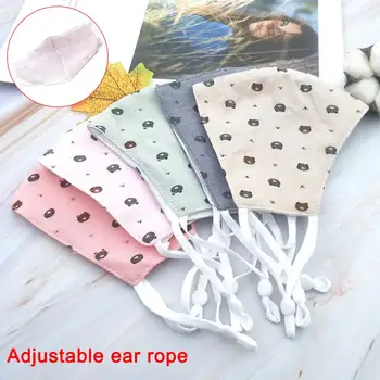 

Adjustable Pure Cotton Children Kids Face Mouth Mask Anti Haze Dust Protection Dustproof Face Masks Prevent the spread of saliva
