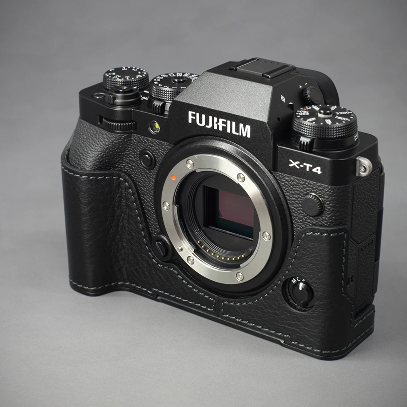Metà Corpo Fatto A Mano Della Cassa Della Macchina Fotografica Del Cuoio Genuino Della Cassa Di Fujifilm Xt4 Per Fujifilm Xt4 Xt-4