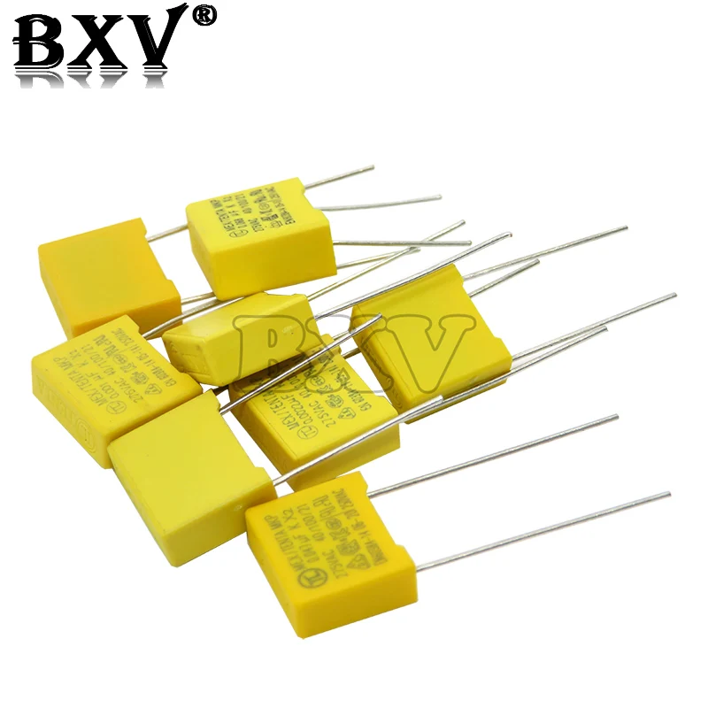 20PCS X2 Safety Capacitor 10mm 275VAC 275V 0.01UF 0.022UF 0.033UF 0.047UF 0.1UF 0.15UF 0.22UF 0.33UF 0.47UF Polypropylene Film