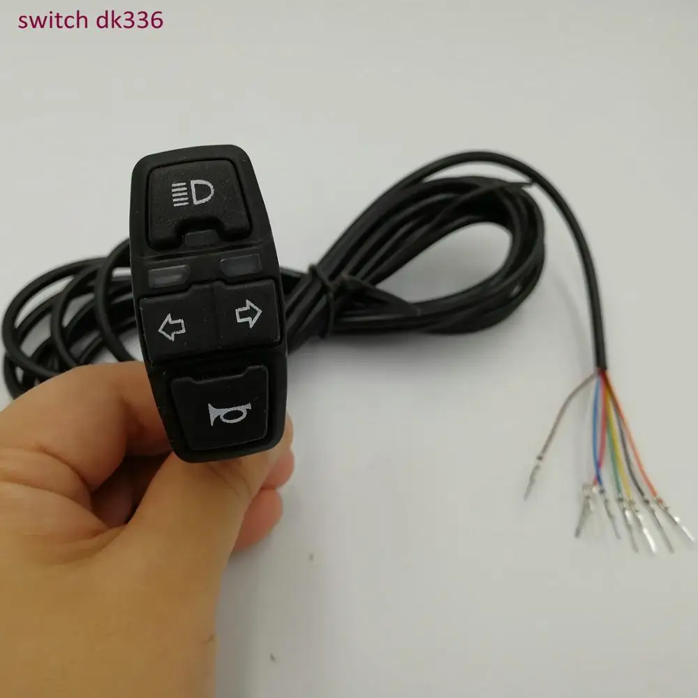 Clearance frontlight+horn/cruise+turning light switch dk336 scooters electric bicycle intelligent Mountain bike ATV tricycle diy parts 2