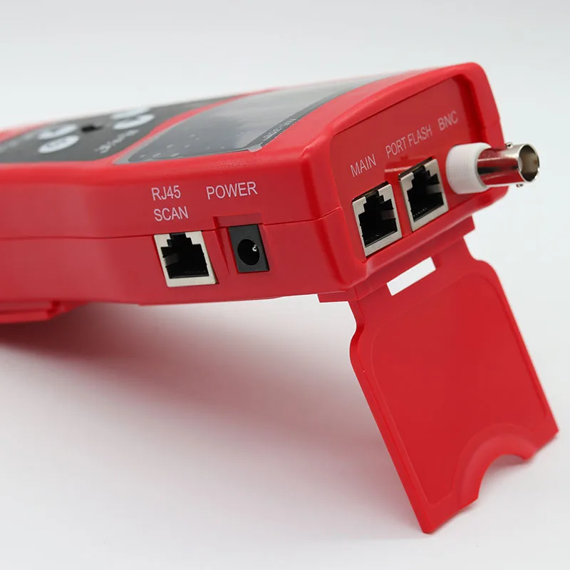 Noyafa NF-308 Network monitoring cable tester LCD Wire Fault Locator LAN Network Coacial BNC USB RJ45 RJ11 red color
