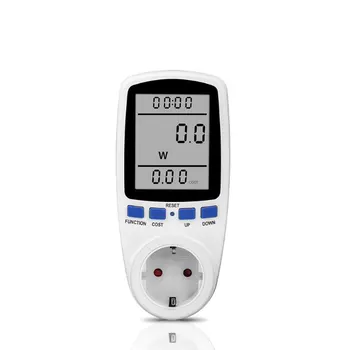 

Power Meter Energy Electricity Uses Display Watt Voltage And Current Meter With Digital Lcd Overload Protection EU