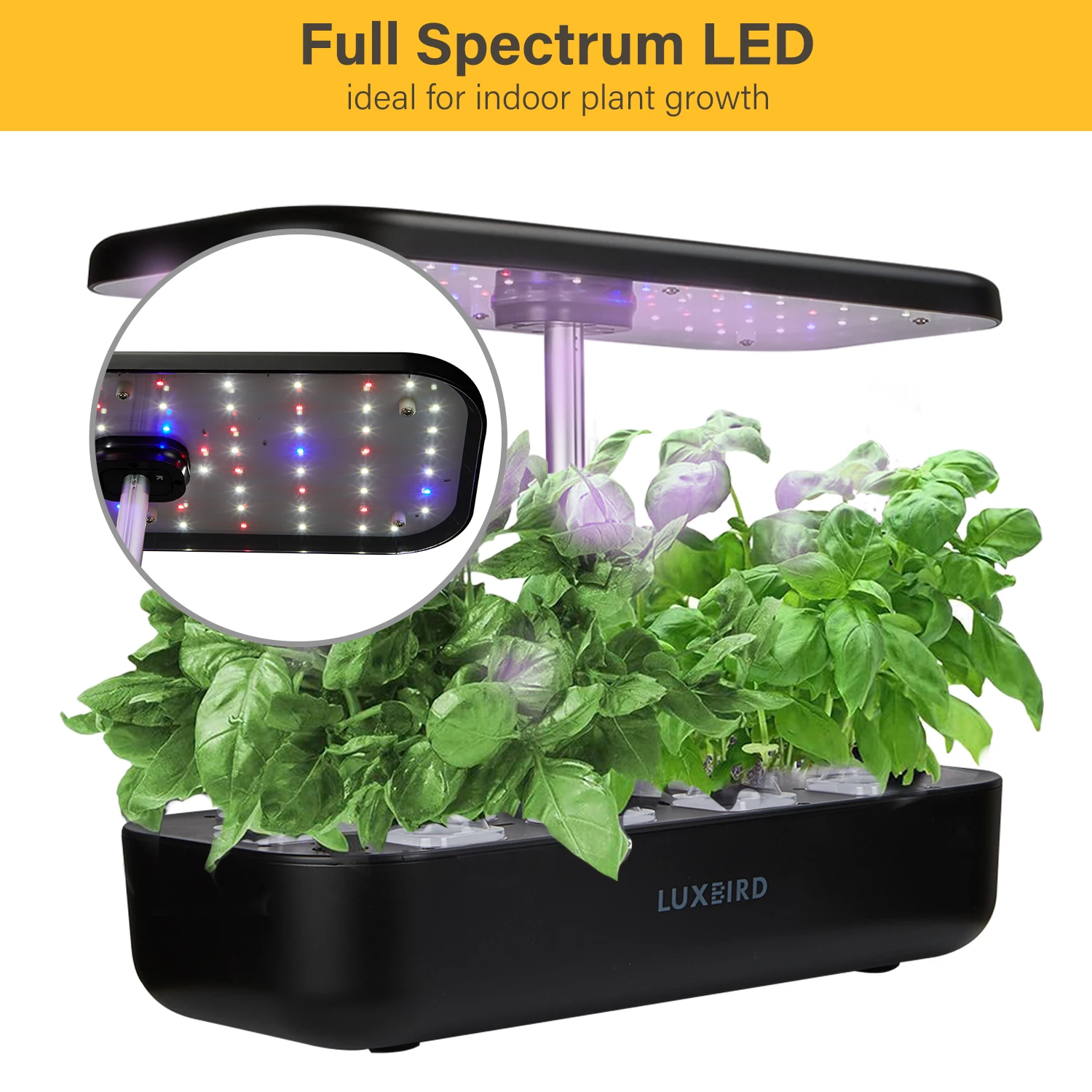 INKBIRD-Hydroponics-Growing-System-Height-Adjustable-with-Smart-LED-Grow-Light-Large-Capacity-Germination-Kit-for.jpg Inkbird Hidroponika Növekvő Rendszer Magassága Smart Led -Vel, Grow Könnyű Kapacitású Csírázási Készlet Otthoni Kertészethez - Image 2