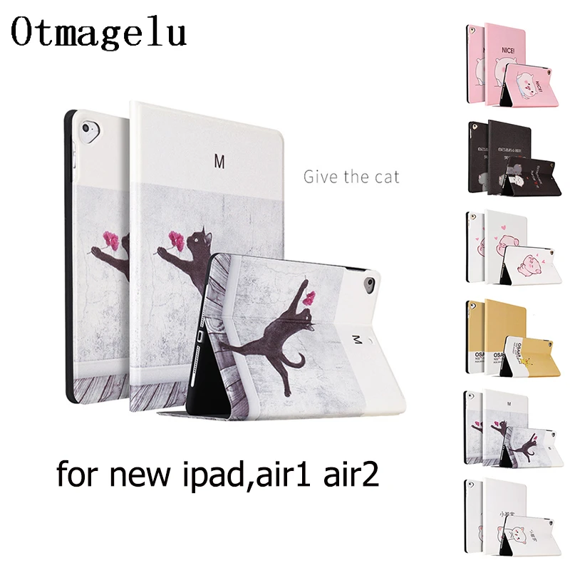 Симпатичная мультяшная сумка для ноутбука ipad Air1 Air2 автоматическая крышка с