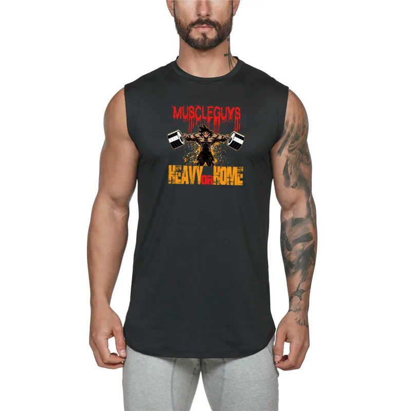 Brand Mens Tank Top Fashion Workout Cotton Musculation Gym Clothing Bodybuilding Fitness Singlets Sleeveless Vest Muscle Shirt
