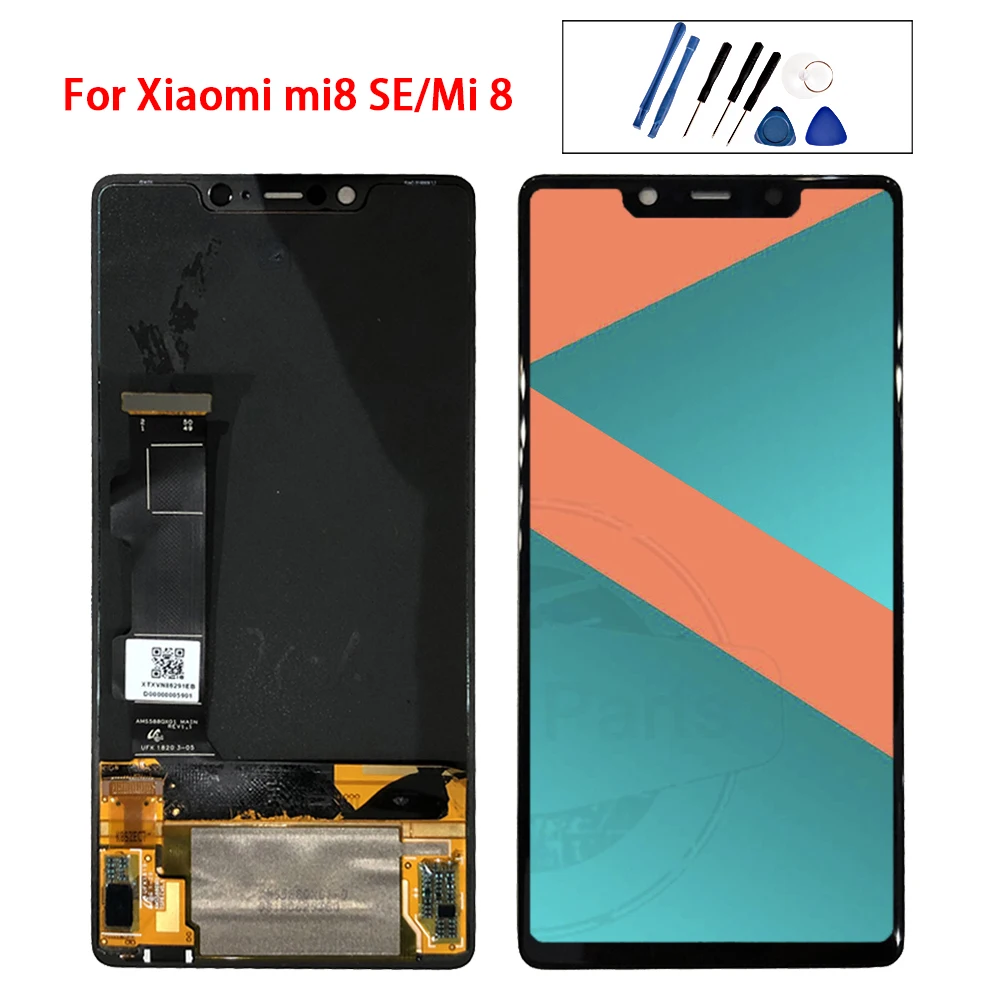 AMOLED дисплей для xiaomi mi 8 SE ЖК-дисплей mi 8SE сенсорный экран дигитайзер+ рамка xiaomi mi 8 SE ЖК 8SE замена экрана