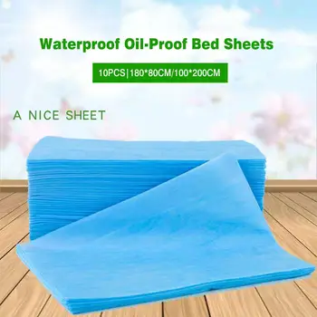 

10pcs Disposable Bed Sheets Waterproof Oil-Proof Non-Woven Bed Cover Massage Table Sheets for Beauty Salon Massage Table Spa