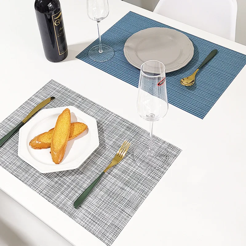 European style placemat PVC dining table linen disposable heat insulation coaster Teslin mat | Дом и сад