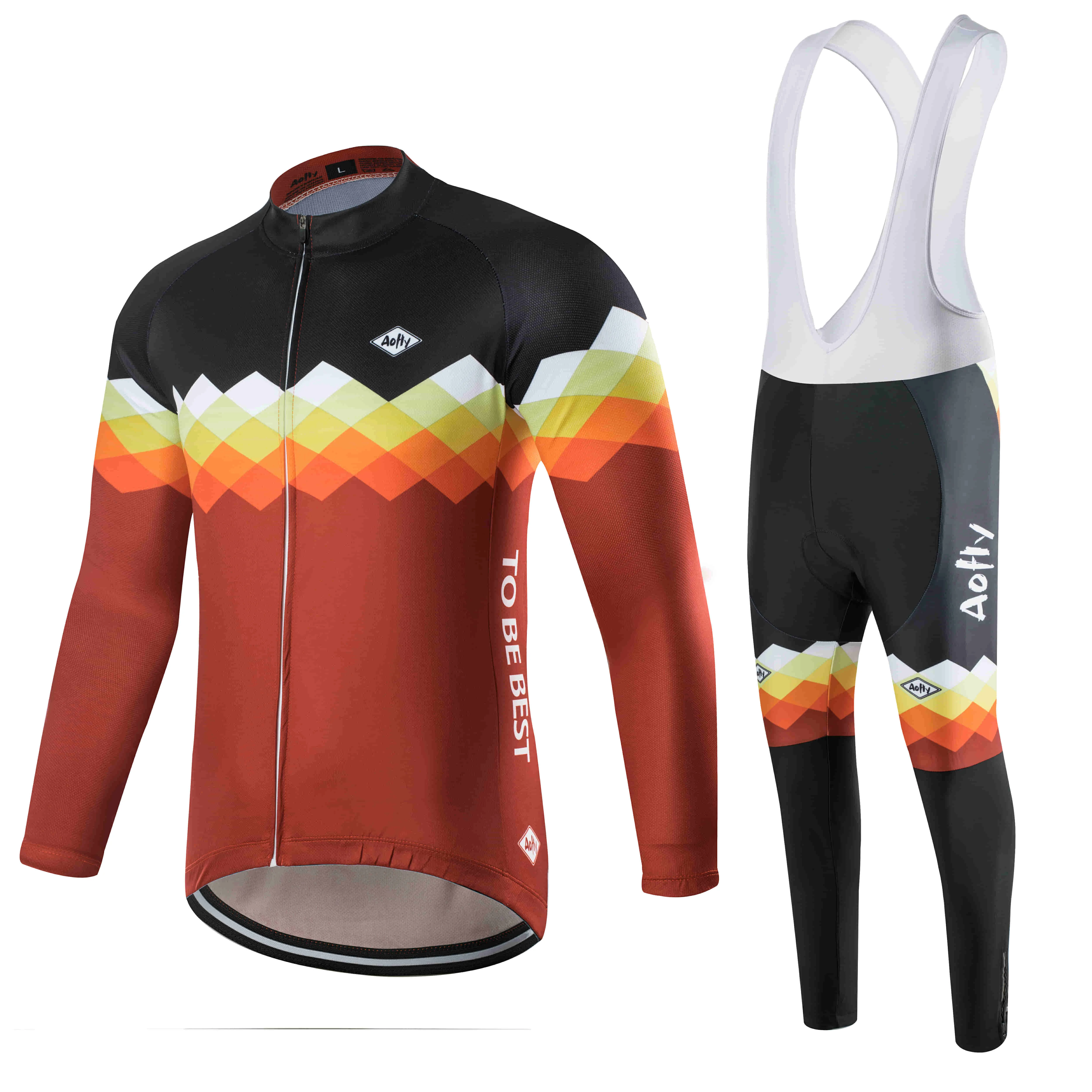 Thin long suit Aofly Топ Qualidade Ciclismo Джерси Manga comprida MTB Bicicleta Roupas de Ciclismo Спортивная одежда для езды на велосипеде de Montanha Roupas de - Цвет: Thin long suit