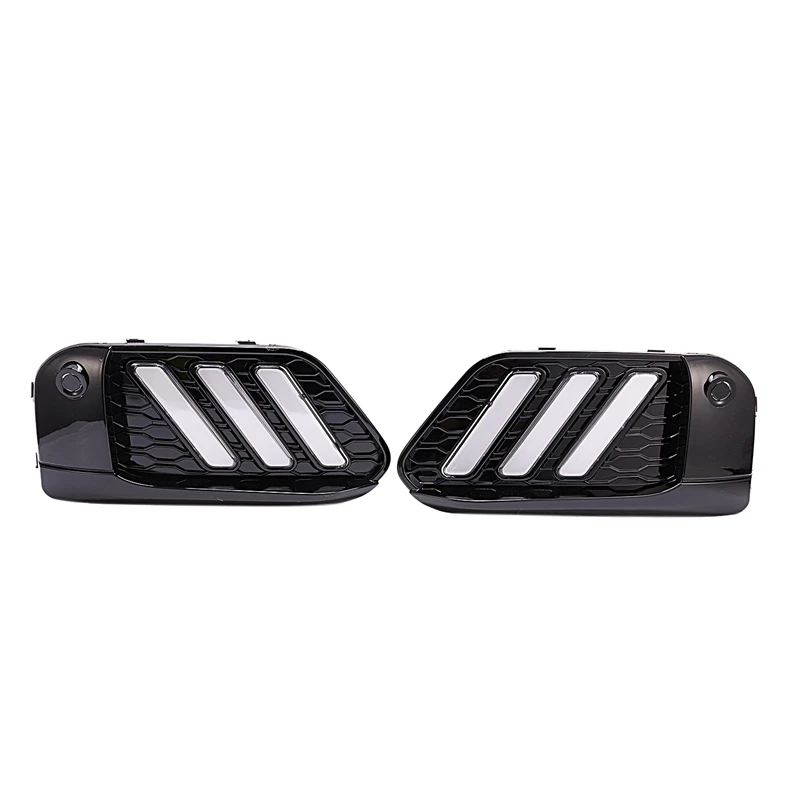 

Car Flashing 2PCS LED DRL Daytime Running Light Daylights for BMW X1 F48 F49 2016-19 with Yellow Turn Signal Lamp