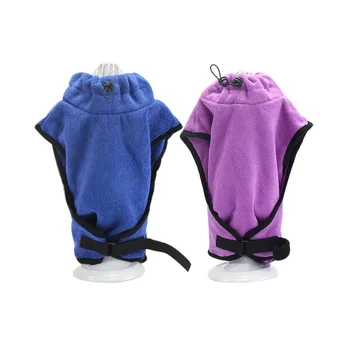 

Dog Bathrobe Super Absorbent Pet Drying Towel Microfiber Dog Bath Towels Quick-Drying Cat Bath Towel Pet Towel Pet Cloak Blue