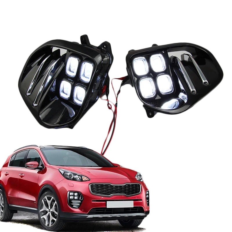 Автомобильные белые светодиодные DRL фары противотуманные дневные ходовые огни