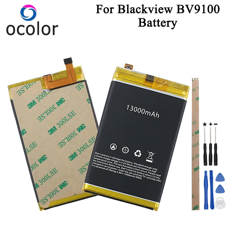 Аккумулятор ocolor для Blackview BV9100, 13000 мАч, запасные аккумуляторы для мобильного телефона+ инструменты для Blackview BV9100