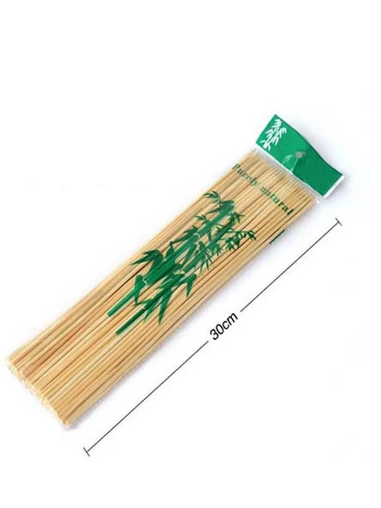 

Disposable Wood Sticks Barbecue Tools Natural BBQ Bamboo Skewers for Shish Kabob Grill Fruit vegetable