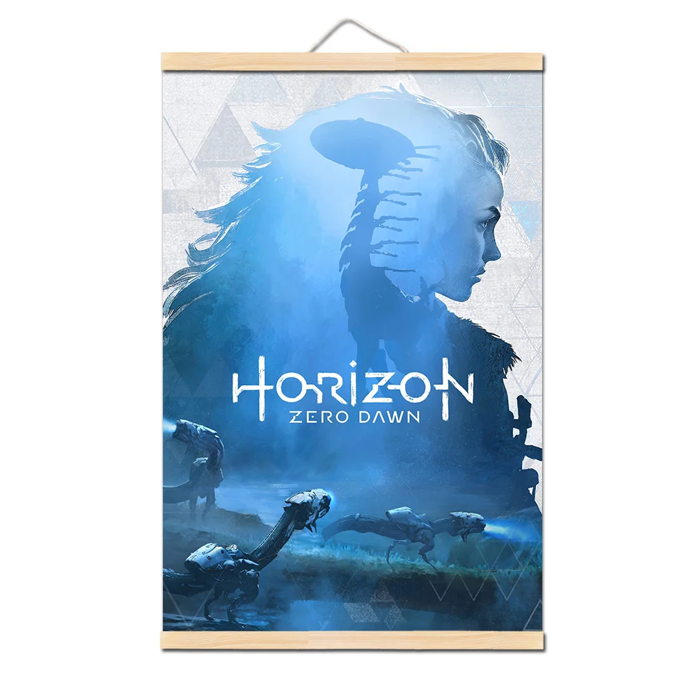 28 Horizon Zero Dawn HD игра плакат на печать на холсте Современная Настенная декоративная уникальный подарок твердая древесина висячая прокрутка живопись для дома - Цвет: 28