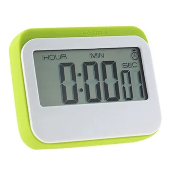 

LCD Digital Countdown Timer Stopwatch Alarm with Stand Kitchen Timer Practical Cooking Alarm Clock