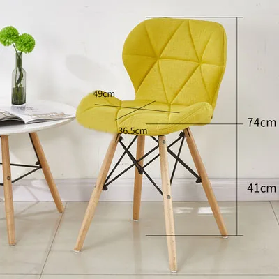 Dining Chairs Study Dining Room Back Chair Home Simple American Retro Butterfly Chairs Nordic Living Room Dining Chair Sillas Cloth