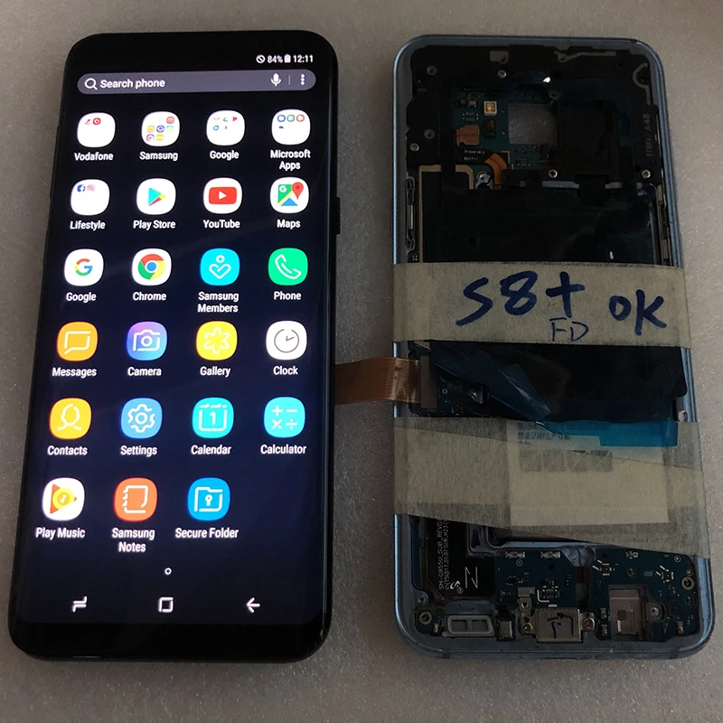 Dot Super AMOLED ЖК-дисплей сенсорный экран в сборе для samsung galaxy S8 S9 Plus NOTE 8 EDGE экран Замена Ремонт