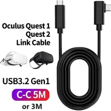 3M 5M 16FT Type-C Data Transfer Fast Charge Cable for Oculus Quest 2 VR Oculus Link Virtual Reality Headset Cables for Quest2 VR