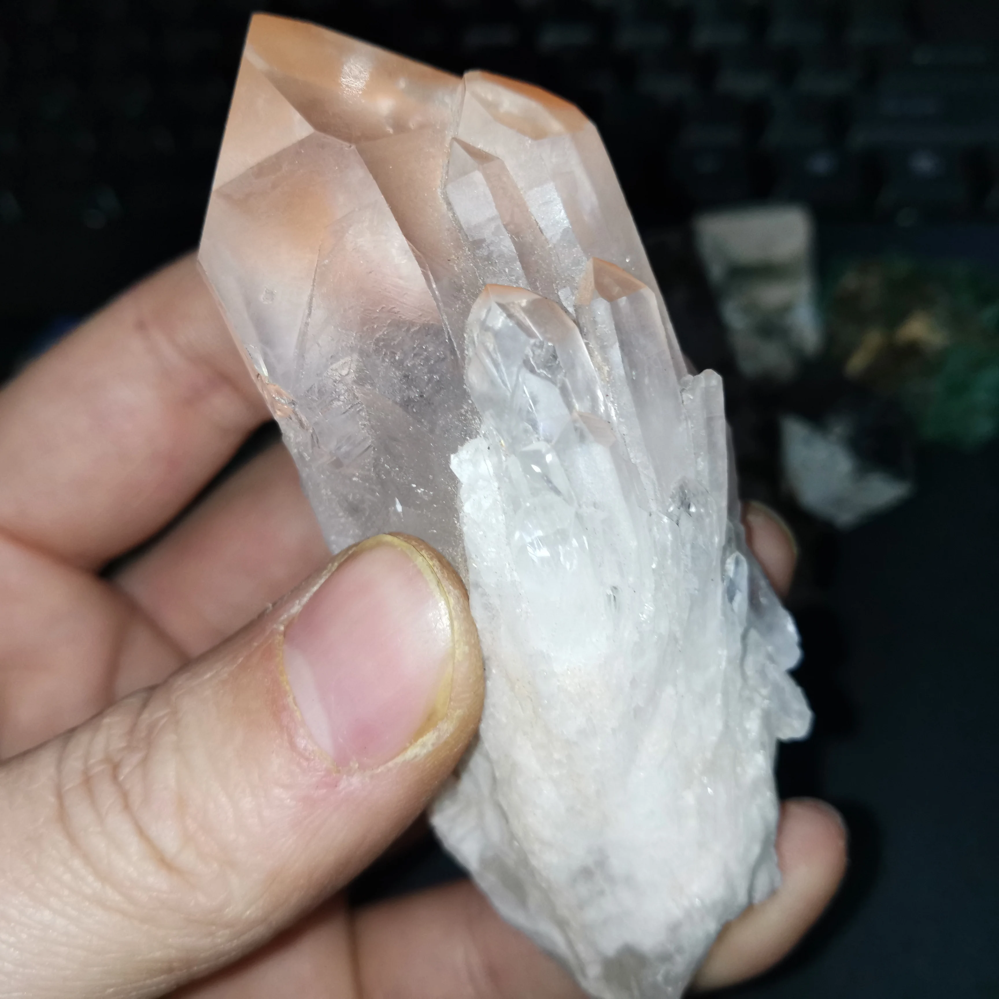 2 шт. AAA + натуральный прозрачный камень reiki из кварца Кристальные минералы продукт