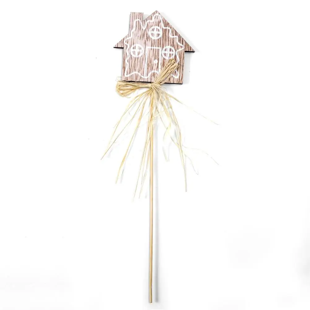 5pcs Wooden Christmas With Straw Cuttings Table Decoration Card Creative Christmas Tree Decorations For Home Christmas Decoratio