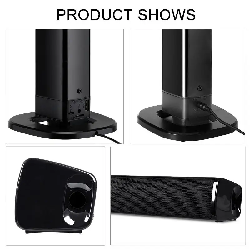 Ams-домашний кинотеатр 20 Вт Bluetooth Саундбар ТВ Aux оптические Bluetooth Динамики Soundbar Колонка Саундбар с сабвуфером динамик для ТВ