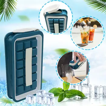 

Creative 32 Grids Square Shaped PP Ice Cube Maker DIY Bar Drink Ice Cream Chocolate Mould Tray with Lid Party Bar Tools