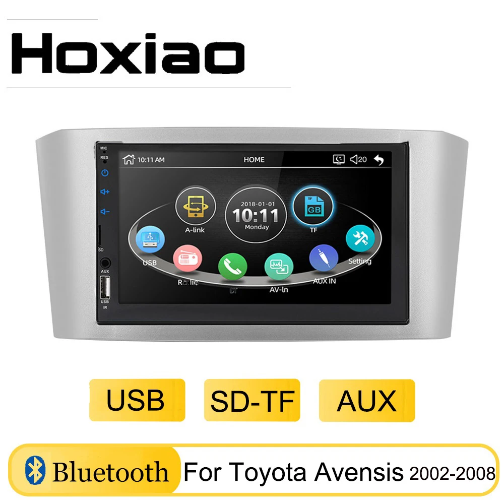 Автомагнитола 2DIN 7 дюймов для Toyota Avensis 2002 2008 2003 2004 2005 2006 2007 USB AUX SD TF Bluetooth|Автомобильные радиоприемники| | АлиЭкспресс
