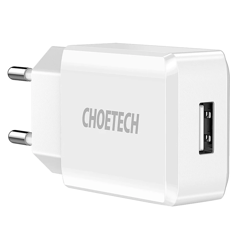 ABKT-Choetech Usb Charger 5V 2A Travel Wall Charger Adapter for Phone Tablet Overheat Protected Single-Port Charging Head - Цвет: Black