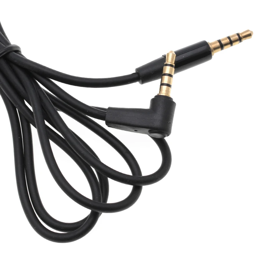 Wholesales 1M Elbow 3 5mm Jack Male to Male Detox Pro Headphone Replacement Audio Extension Cable AUX Cable Black Red 100pcs lot