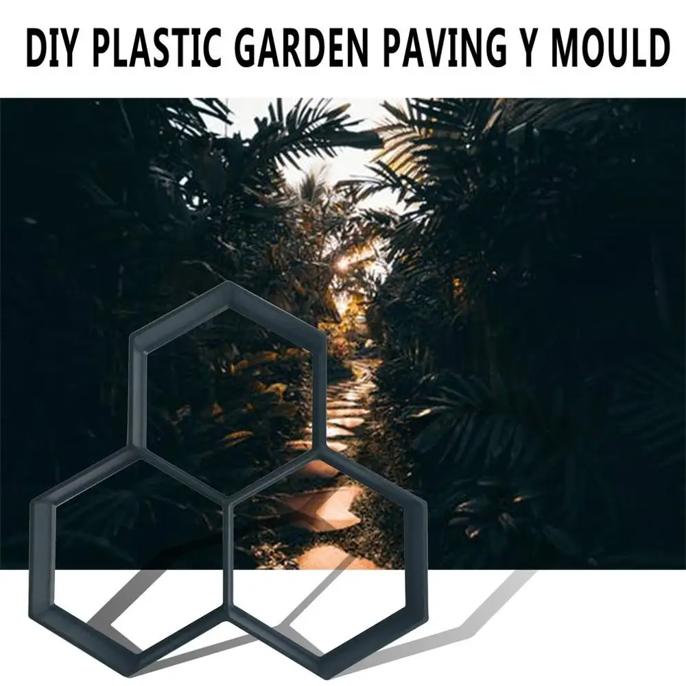 Diy патио форма для тротуара шаговый камень; бетон форма для заливки Для дорожки многоразовые траектории производитель плесень садовый тротуарный камень формы