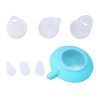 

Blue Mini Silicone Pot Baking with 3 Nozzles Kit Set for Men Cream Cake Muffin Dessert Decorator