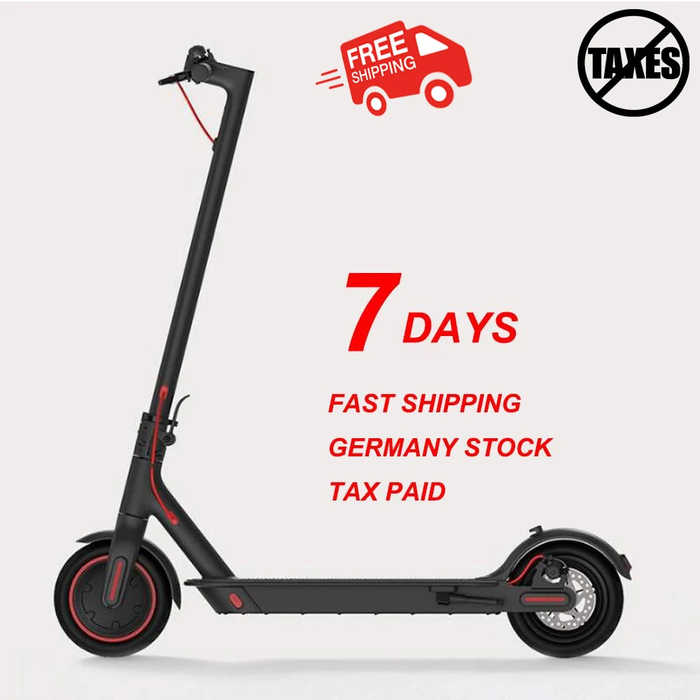 Tax Paid ! EU/US 3-7 Days Fast Delivery Electric Scooter 7.8Ah 25KM Range Foldable Scooter Smart App/LED Display Fast Shipping