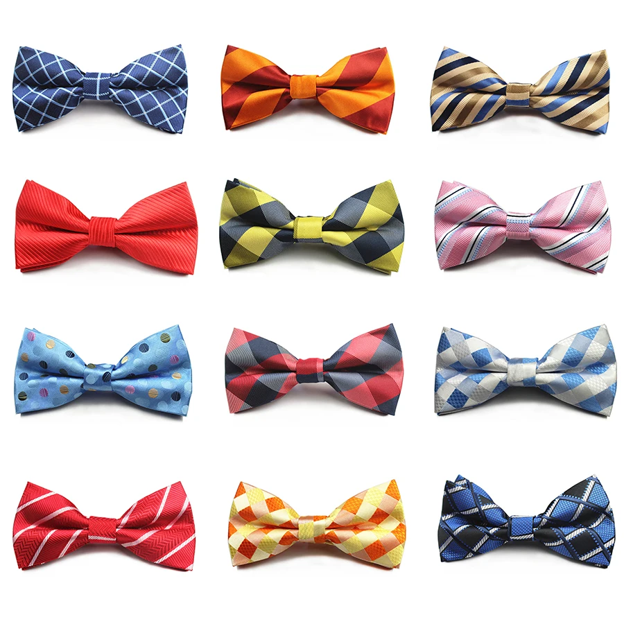 

GUSLESON Newest Mens Bow Tie Plaid Dot Bowtie Necktie Business Wedding Casual Neckties Gift Vestidos Gravata Borboleta