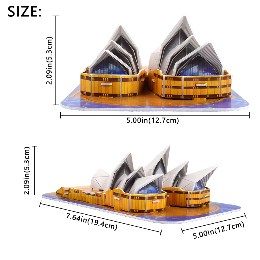 3D головоломка Сиднейский оперный дом, игрушки, развивающие модели, строительные наборы, игрушки, подарки для детей, хобби, украшение дома