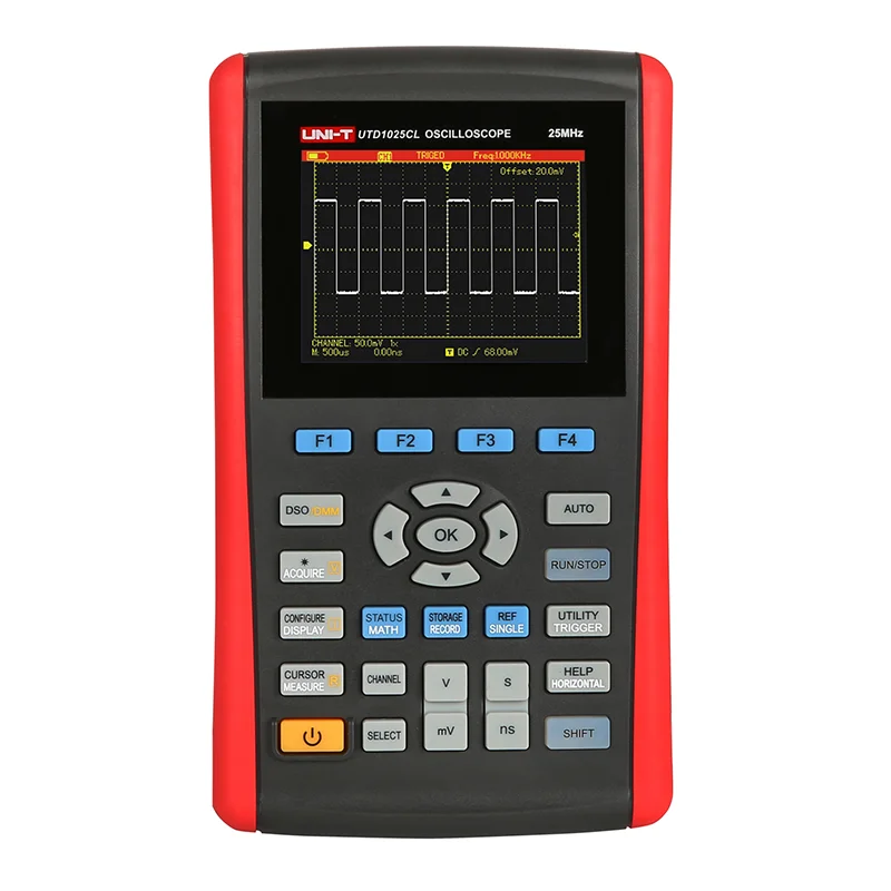 Ручной цифровой USB осциллограф UNI T UTD1025CL 3 5 дюйма цветной ЖК дисплей мультиметр