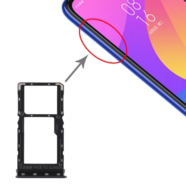 Для mi CC9e лоток для sim-карт+ лоток для sim-карт/лоток для карт памяти Micro SD для Xiaomi mi CC9e/mi A3 лоток для sim-карт запасные части