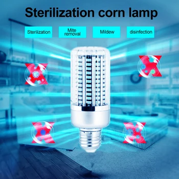 

E27 UV Disinfectant Light 10W 40W LED UVC Bactericidal Lamp Bulb 102/130Leds UV Light Sterilizer Household Ozone Germicidal Lamp
