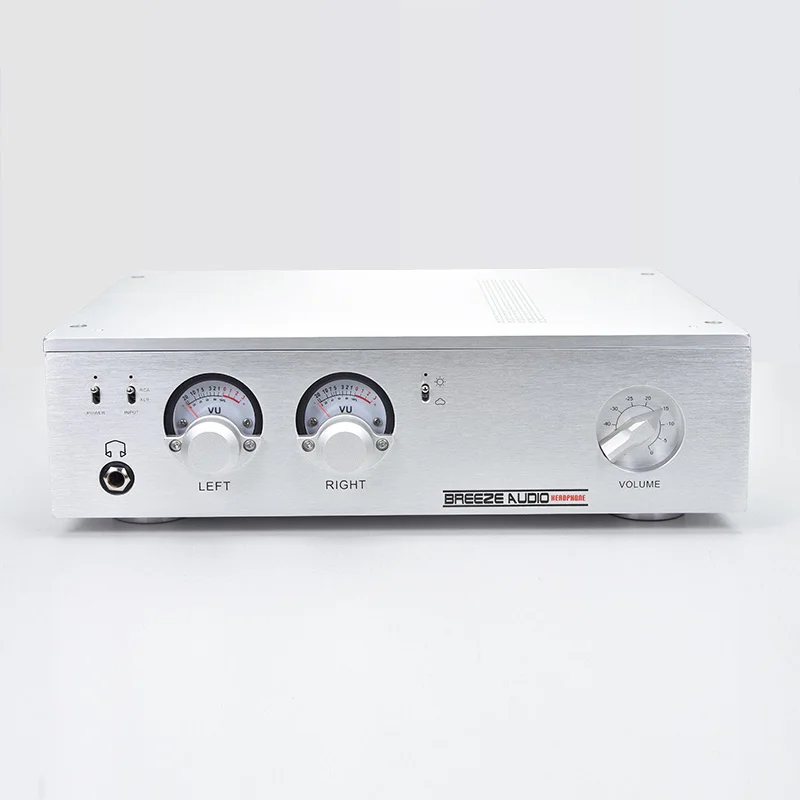 Серебристый E300MK2 усилитель мощности для наушников HiFi Настольный усилитель аудио с XLR сбалансированный вход - Цвет: Серебристый
