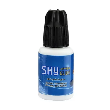 

by dhl 50pcs 1-2s Dry Time Most Powerful Fastest Korea Sky Glue S+ for Eyelash Extensions MSDS Adhesive,5ml Black Cap