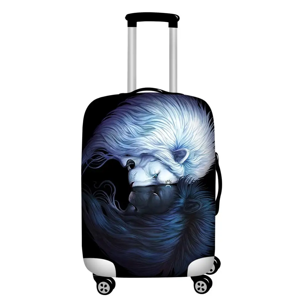 Эластичный Защитный чехол с принтом льва для багажа 18 ''-32'', чемодан на колесиках, защита от пыли, багажная тележка, чехол для путешествий, аксессуары - Цвет: YY1003