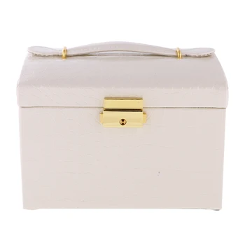 

Large PU Leather 3 Layers Travel Jewellery Box Case Holder Storage Organiser