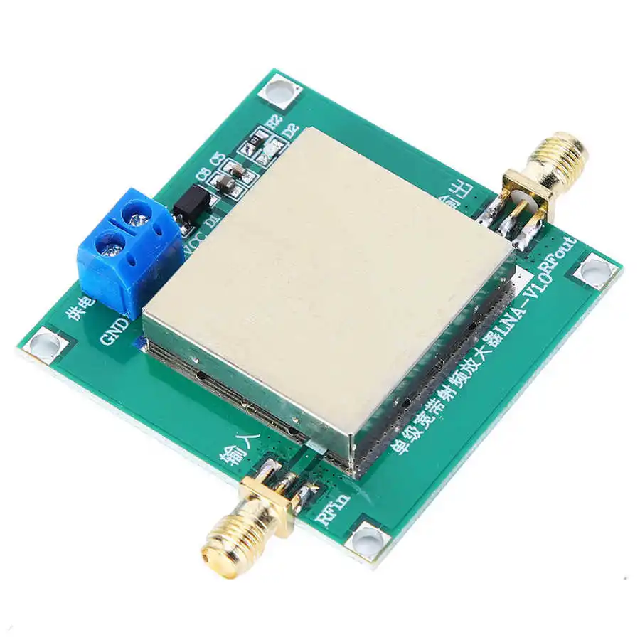 RF Wideband Low Noise Amplifier LNA Wide Band Amplifier Module (1-3000MHz Gain: 20DB) Power Supply Voltage DC 12V