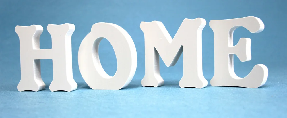 HOME Thicknes 12 мм Свадебные украшения деревянные буквы Английский алфавит DIY имя дизайн и одна Корона Форма милый дом любви семья - Цвет: HOME