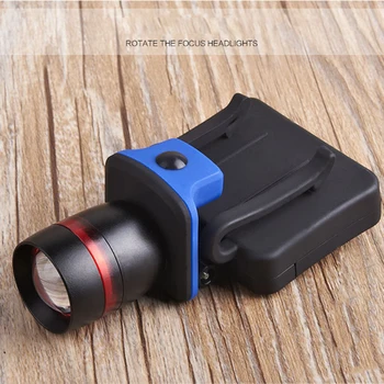 

Rotating Zoom 3 Modes Dimming Flashlight XPE Beads Strong Headlight Hat Clip Light Outdoor Supplies