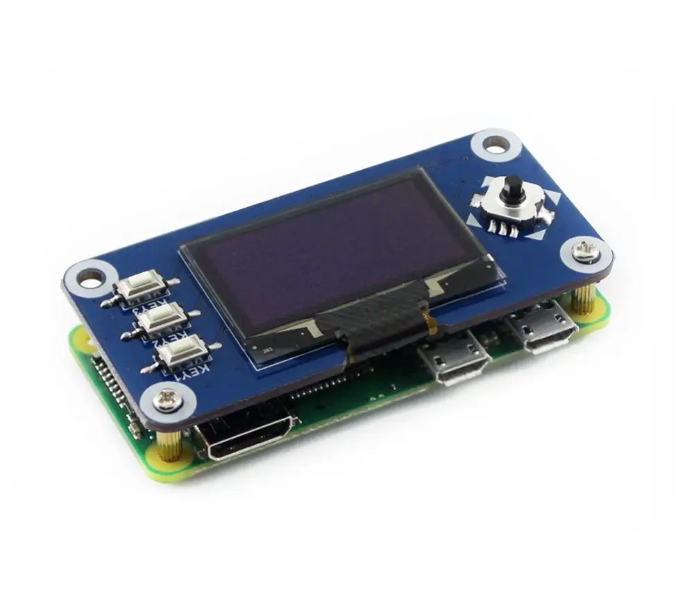 Плата Waveshare с OLED дисплеем 1 3 дюйма для Raspberry Pi 128*64 пикселей интерфейс SPI/I2C|pi hat|raspberry