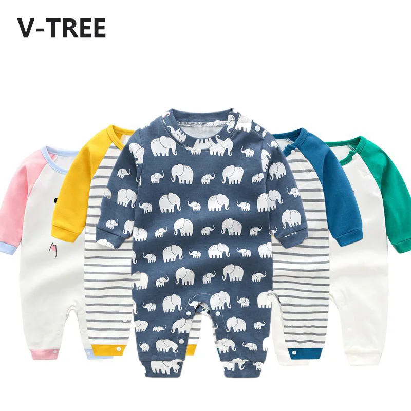 

2019 Baby romper Cotton Newborn Baby Clothes cartoon Baby Rompers infant clothing